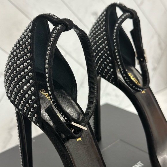 Saint Laurent Heels NERO/JET size 8 - Picture 3 of 6